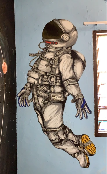 Drawing of an astronaut